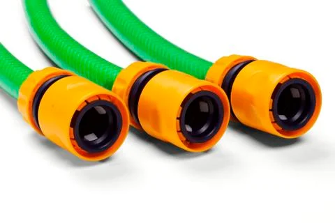 Hoses for watering Stock-Fotos