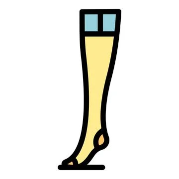 Hosiery stockings icon vector flat Stock Illustration