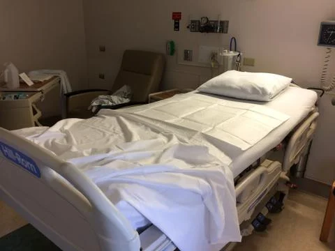 Hospital bed empty Stock Photos