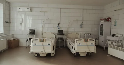 Hospital Bed. Stock Footage 168833701