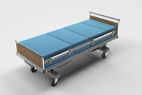 Hospital Bed Stock Illustration