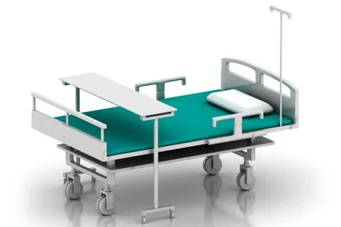 Hospital bed Illustrazione stock