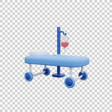 Hospital bed Stock Illustration