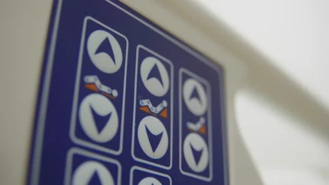 Hospital Bed Operation Panel Stock Footage 170326896