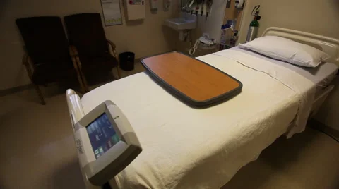 Hospital Bed with Slide Video stock 62697357