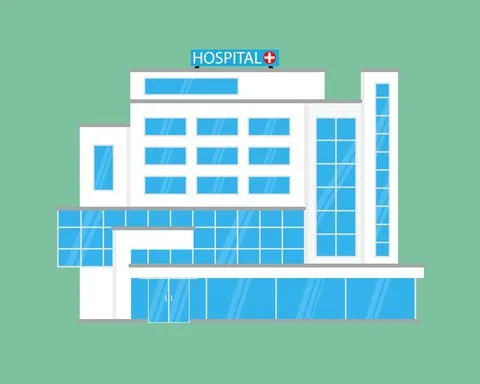 Hospital building Stock Illustration