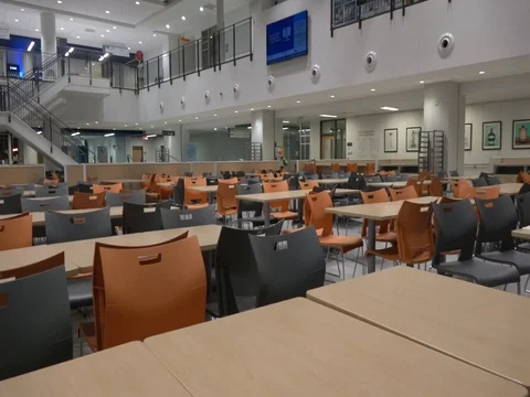 Hospital cafeteria 스톡 동영상 78571378