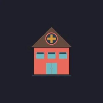 Hospital computer symbol Stockillustratie
