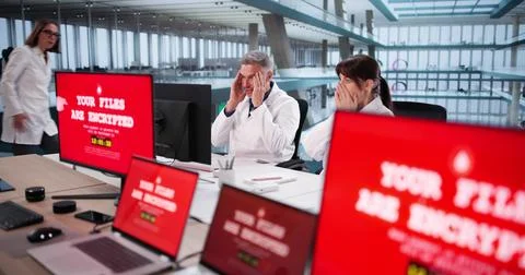 Hospital Computer System Hacked In Ransomware Attack Threatening Patient Data Stock Photos