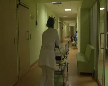 The hospital corridor Stock Footage 8956139