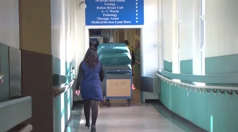 Hospital corridor Stock Footage 47419870