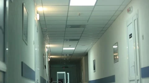 Hospital corridor Stock Footage 53278092