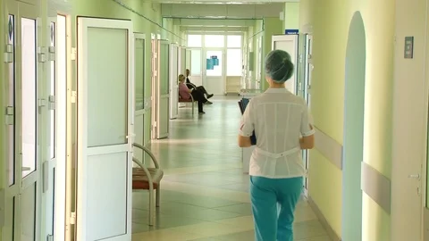 Hospital corridor Stock Footage 103188534