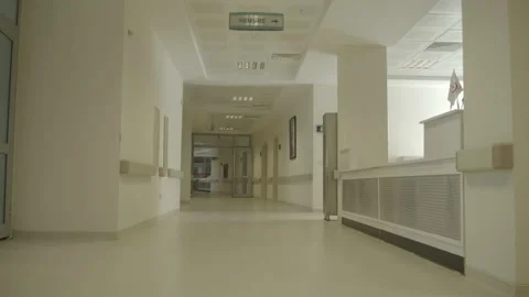 Hospital corridor stadicam Stock Footage 166811689