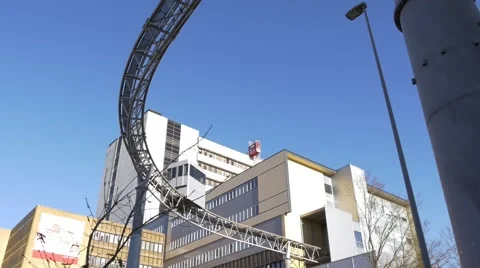 Hospital elevator in Denmark outside Stock Footage 66534732