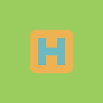 Hospital flat icon Illustrazione stock