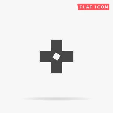 Hospital flat vector icon 스톡 일러스트