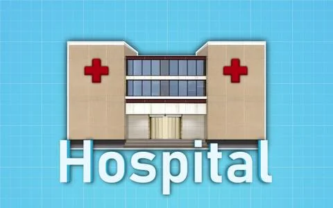 Hospital graphics 스톡 일러스트