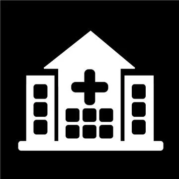 Hospital icon 스톡 일러스트