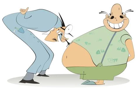 In the hospital Stock Illustration