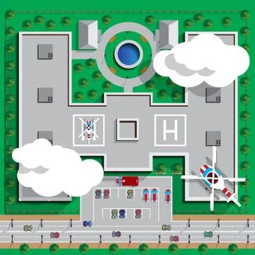 Hospital. Stock Illustration