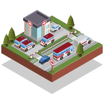 Hospital. Stock Illustration