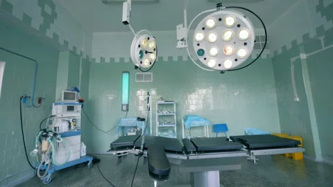 Hospital labour ward with functioning equipment Video stock 94537646