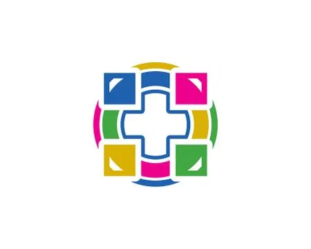 Hospital logo 스톡 일러스트