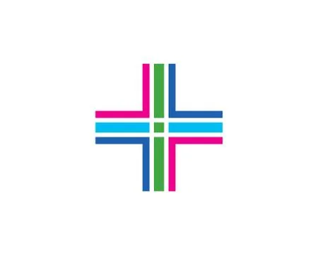 Hospital logo 스톡 일러스트