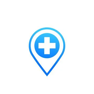 Hospital mark, vector icon Stock Illustration