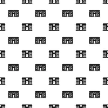 Hospital pattern vector 库存插图