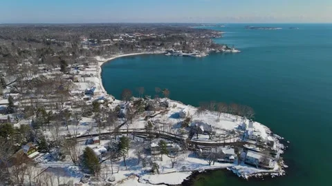 Hospital Point Range Front Lighthouse, Beverly, MA, USA 库存影片 341696401