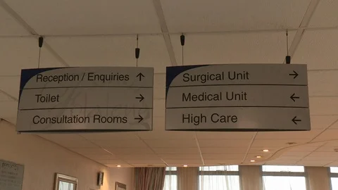 Hospital reception Video stock 91979258