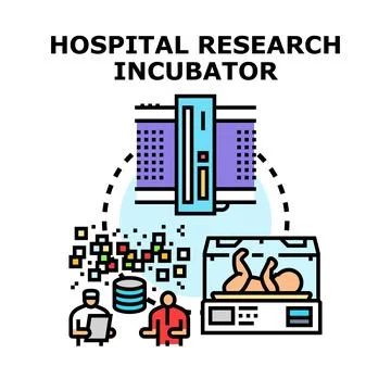 Hospital research incubator developing innovative healthcare solutions Stock Illustration