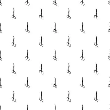 Hospital scissors pattern vector seamless Illustrazione stock