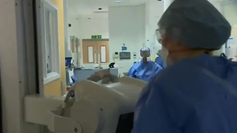 In hospital than at start of first lockdown (2) Video stock 145873910