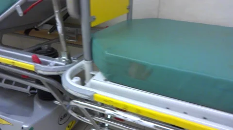 Hospital strike empty  beds Stock Footage 33829203