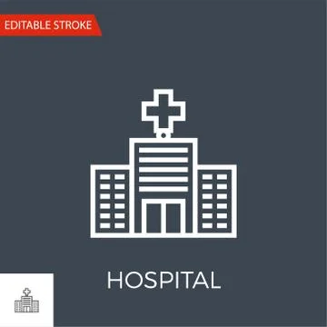 Hospital Vector Icon Stock Illustration