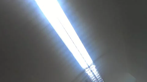 Hospital white corridor ceiling Stock Footage 140547732