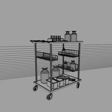 HospitalTable out.c4d.zip 3D Model