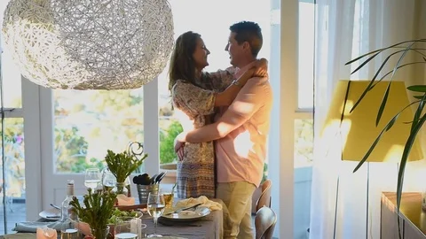 Host couple before a party Video stock 71608672