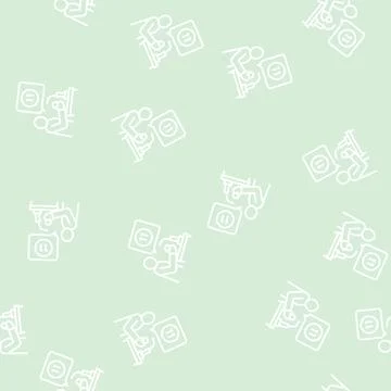 Host lotto line seamless pattern Stock Illustration
