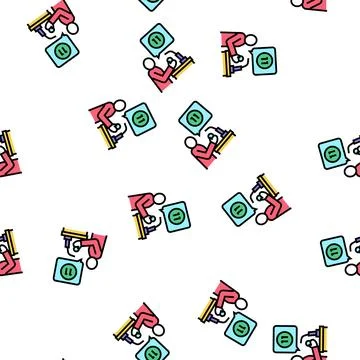 Host lotto vector seamless pattern Stock Illustration