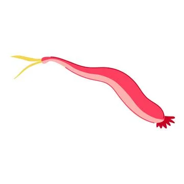 Host parasite cartoon vector illustration イラスト素材