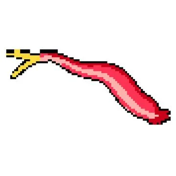 Host parasite pixel art vector illustration イラスト素材