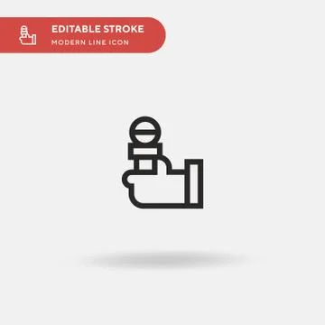 Host Simple vector icon. Illustration symbol design template for web mobile U 스톡 일러스트