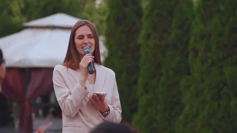 The host of the wedding ceremony Stock Footage 251453521