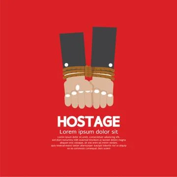 Hostage Concept Vector Illustration Stock Illustration