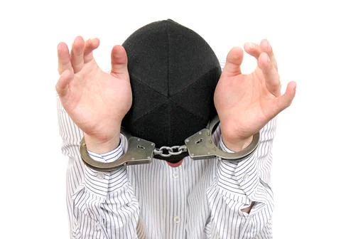 Hostage in Handcuffs Stock Photos