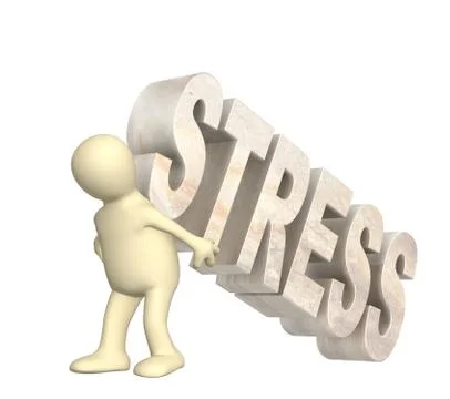 Hostage of the stress Stock Illustration